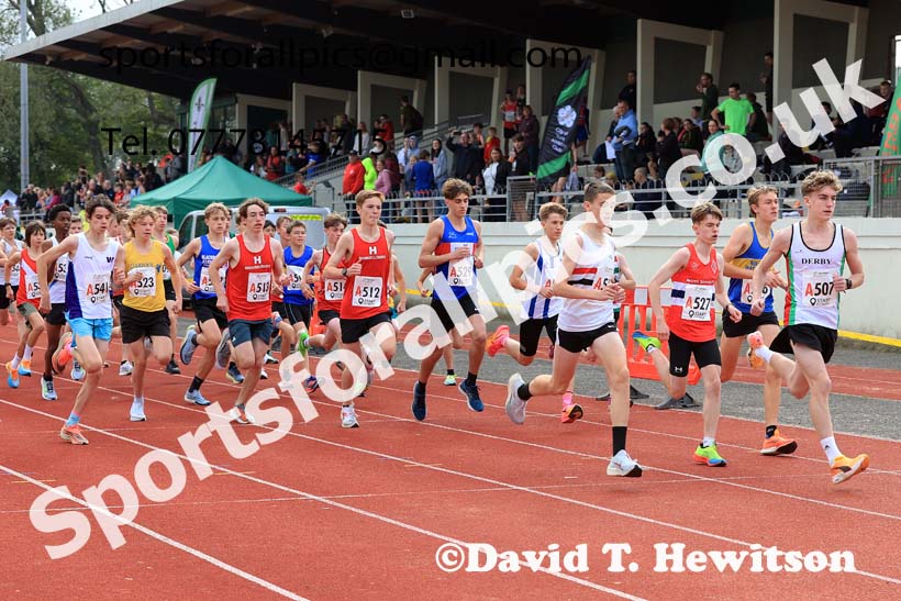 Boys Under-15s, 2024 Northern Mens 6 and Womens 4 and Youngsters Relays, Stanley Park, Blackpool.  Photo: David T. Hewitson/Sports for All Pics